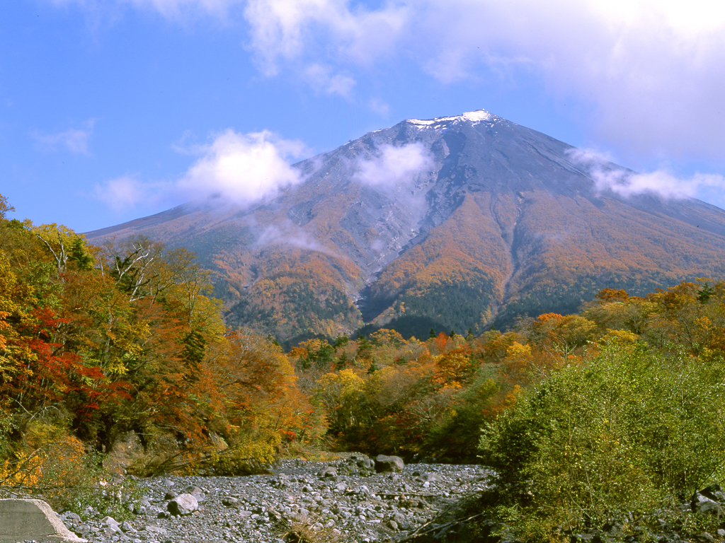 秋口の大沢崩