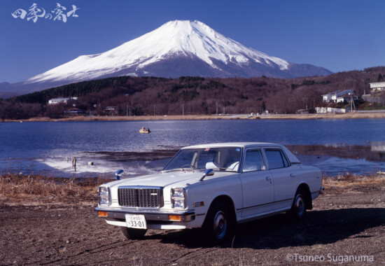 マツダ ルーチェレガートと富士山