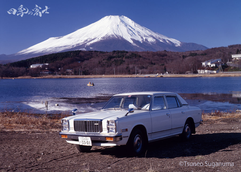 マツダ ルーチェレガートと富士山