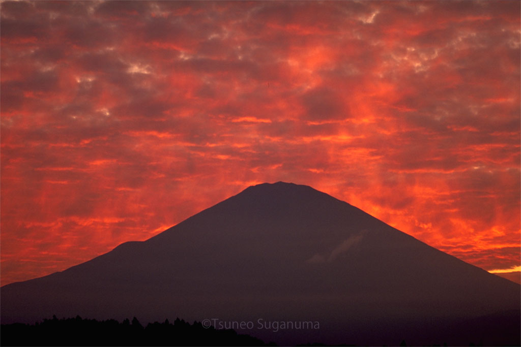 小山町からの夕焼け